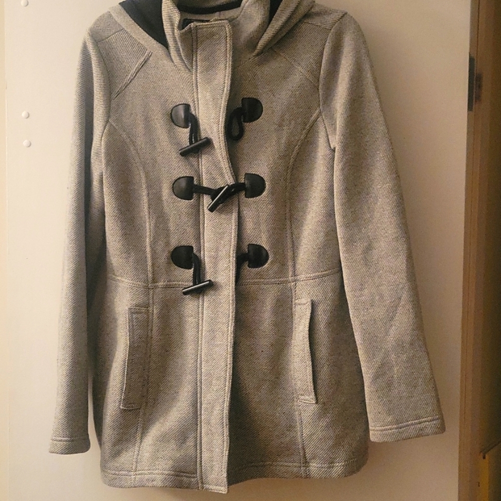 HOODED PEA COAT 🧥